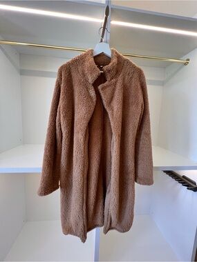 Cozy Teddy Faux Fur Coat - Brown
